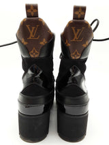 Louis Vuitton Laureate Desert Black Leather Boot Size Eu 40 Do1124wxzde