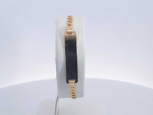 14k Yellow Gold 3g Id Bracelet 6 In Aa0724lwesa