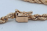 14k Yellow Gold Rope Chain Necklace 17.6 Grams 20 Inch Eb0926lxxzsa
