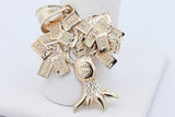 10k Yellow Gold Money Tree Pendant 2.5 Grams Eb0526lxzde