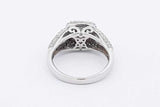 1.55cttw Diamond Ring In 14k White Gold 5.1 Grams Size 6.25 Eb0825oxxzsa