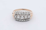 0.91cttw Diamond Ring In 14k Yellow Gold 6.1 Grams Size 9.5 Eb0326coxdu