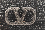 Valentino Vsling Black Rhinestone Top Handle Bag Eb1125exzdu