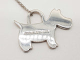 Tiffany & Co. Scottie Dog 0.925 Silver 8.0g Necklace 18 In Do1025lrrde
