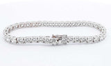 18k White Gold Lab Grown Diamond Tennis Bracelet 7 Inch Ebworsdu 144030003283