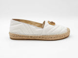 Gucci Gg Marmont Charlotte Espadrilles In Matelassé Leather Size 7 Fw0926lordu