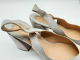 Chloe Laurena Slingback Elephant Grey Suede Heels Size Eu 40 Do0125cxde