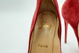 Christian Louboutin Victorina Red Suede Heels Size Eu 35.5 Eb1224lxzdu