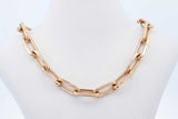 Cartier Santos De Cartier 18k Yellow Gold Paperclip Link Necklace Eb0526exxzdw