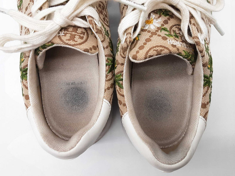Tory Burch Howell T-monogram Hazel Snow White Daisy Shoes Size Us 8 W Do0125rxde