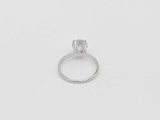 2.0 Dwt Lab Grown Diamond 14k White Gold Ring 2.4 Grams Size 7 Mk1225issmia