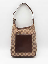 Gucci Gg Monogram Canvas Hobo Shoulder Bag Eb0726ocrdu