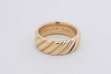 David Yurman 18k Yellow Gold Sculpted Cable Band Ring 17.1g Size 10 Eb0326lixzsa