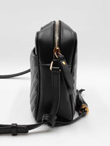 Yves Saint Laurent Lou Camera Bag In Black Matelassé Leather Fw07260owxdu