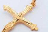 22k Yellow Gold Crucifix Pendant 3.4 Grams Eb0526wride