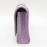Balenciaga Shiny Calfskin Embossed Hourglass Chain Bag Lilac Sd0525pzxsa