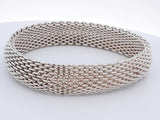 Tiffany & Co. 925 Sterling Silver Somerset Mesh Bracelet 58.6 Grams Eb0924rxsa