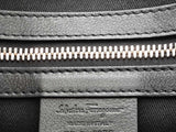 Salvatore Ferragamo Gancini Embossed Black Leather Laptop Briefcase Fw0825rxzdu