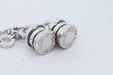 Bvlgari 18k White Gold B.zero 1 Drop Stud Dangle Earrings 10.6 Grams Eb0725exzde