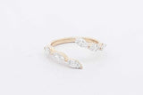 0.9cttw Lab Grown Marquis Diamond Ring 14k Yellow Gold 2.4g Size 6.25 Eb826rxzsa