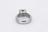 2.22cttw Diamond 14k White Gold Ring 6.7 Grams Size 4 Eb0626ixzsa