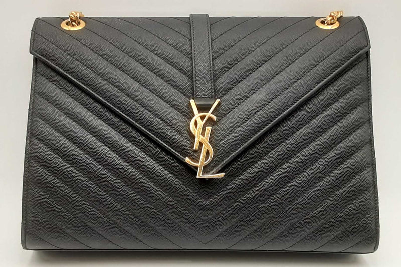 Yves Saint Laurent Envelope Chevron Quilted Shoulder Bag Eb1224pirsa