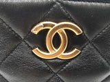 Chanel Quilted Lambskin Small Top Handle Black Shopping Bag Sd0825wzxzsa