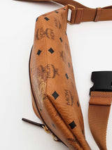 Bape X Mcm Monogram Cognac Visetos Belt Bag Eb0326orxsa