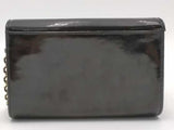 Salvatore Ferragamo Gancini Flap Clutch Black Aa0826orzsa