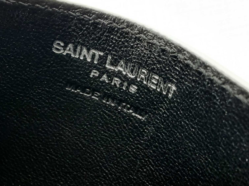 Yves Saint Laurent Logo Embossed Leather Card Case Eb0924lxzsa