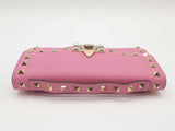 Valentino Garavani Rockstud Pink Calfskin Wallet Sd0925ozxde