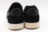 Salvatore Ferragamo Black Leather & Suede Sneakers Size 8 Eb0325lorsa