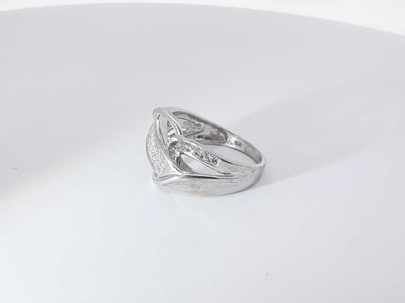 .35 Diamonds 14k White Gold 14k 5.5 Grams Ring Size 7 Sd0625oorsa