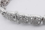 7.82cttw Diamond Tennis Bracelet 10k White Gold 26.3 Grams 8.5 Inch Eb0726lrxzsa