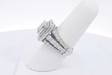 5.16ctw Lab Grown Diamond Ring In 14k White Gold 9.3 Grams Size 7 Eb0225rxzsa
