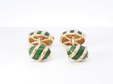 Tiffany & Co. Schlumberger Olive Cuff Links In 18k Gold 15.2 Gram Fw008826llxzdu