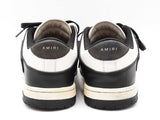 Amiri Skel Low Top Sneakers In Black & White Leather Size Us 11 Fw0126lzxdu