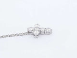 1.74ctw Lab Grown Diamond Cross Sterling Silver Pendant & Chain 3.4g Eb1124lesdu