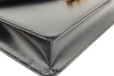 Celine Black Leather Margo Chain Wallet Eb1026ixzde
