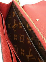 Louis Vuitton Monogram Canvas & Red Leather Pallas Wallet Eb0926lxzsa