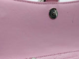 Balenciaga Hourglass Pink Crocodile Embossed Leather Chain Wallet Eb1026wrxsa
