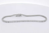 3.0cttw Lab Grown Diamond Tennis Bracelet 14k White Gold 5.5g 7 In Eb0326llxzsa