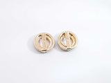 Pavé Diamond & 14k Yellow Gold Halo Earring Enhancers 2.8 Grams Fw0326ozxdu