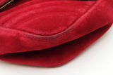 Gucci Hibiscus Red Velvet Marmont Matelasse Crossbody Eb0726oxzdu