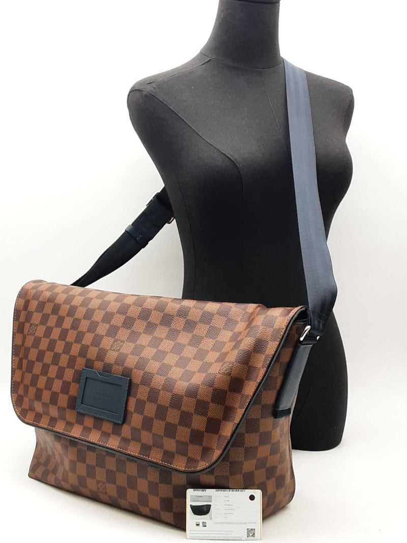 Louis Vuitton Damier Ebene Sprinter Messenger Gm Brown Aa0625czxsa