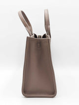 Marc Jacobs The Medium Tote Bag In Gray Pebbled Leather Fw1026lcrdu