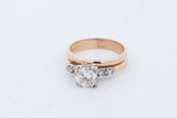 0.98cttw Diamond Ring In 14k Yellow Gold 3.8 Grams Size 5.25 Eb0126lpxzde