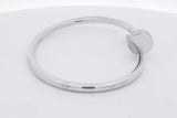 Cartier 18k White Gold Juste Un Clou Bracelet Diamonds 31.7g Size 16 Eb326wrxzsa
