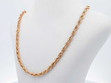 14k Yellow Gold 3.5 Grams Rope Chain 18 Inches Aa0426ozxsa