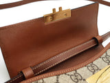 Gucci Padlock Bag In Gg Supreme Coated Canvas & Black Leather Fw0626orzdu